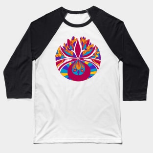 Triad Abstract Motif Baseball T-Shirt